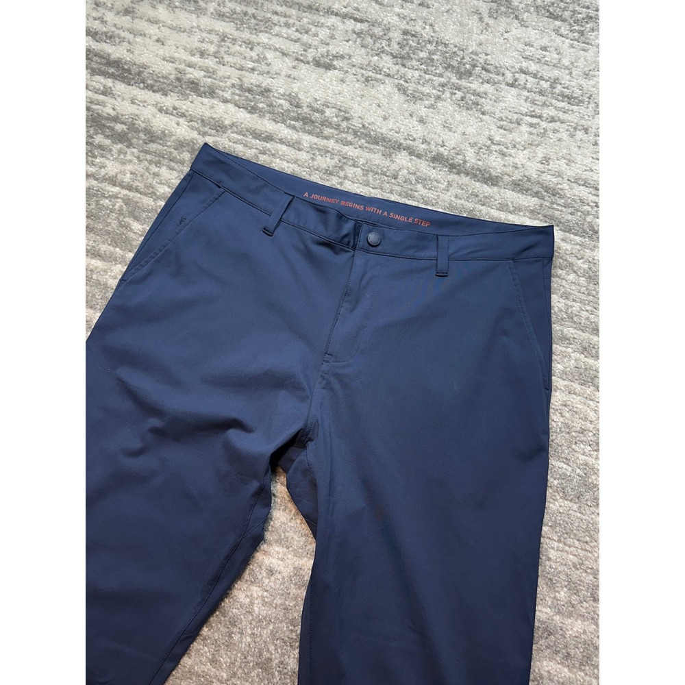 Rhone Commuter Pants Mens 35 Navy Blue Slim Fit Performance Golf 100036